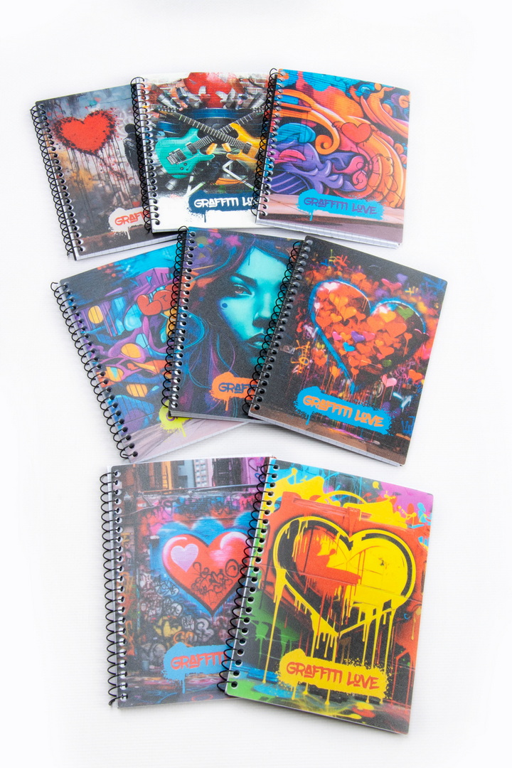 Блокнот на спіралі, А6, 48 аркушів